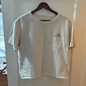 Cream Crop T-Shirt